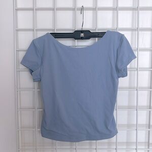 OFFLINE By Aerie Real Me Xtra Open
Back T-Shirt Blue